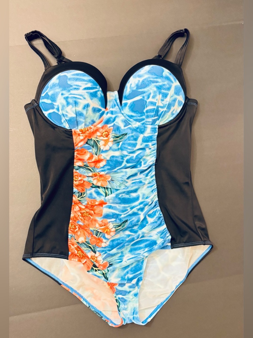 Torrid Adorable floral black  full coverage plus size 0 swimsuit one piece - Picture 11 of 16